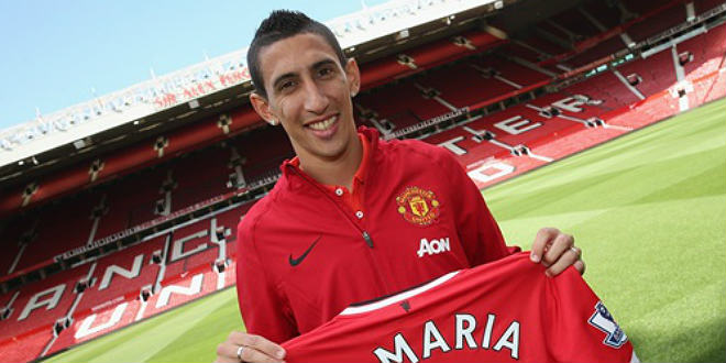 די מריה. חדש ביונייטד (צילום: manutd.com)